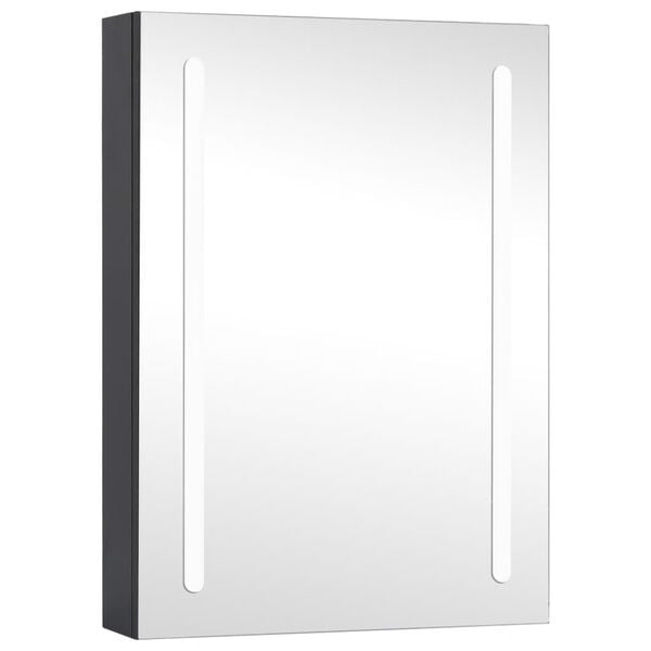 vidaXL Bathroom Cabinet Anthracite MDF Medium Bathroom Cabinet