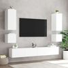 vidaXL TV Wall Cabinet White Engineered Wood Medium TV Wall Cabinet