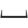 vidaXL Wall Shelf Set of 2 Black Engineered wood 23.6x5.9x6.1 in