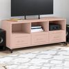 vidaXL TV Cabinet Pink Cold-rolled steel medium Rollable TV Cabinet