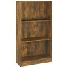 vidaXL Book Cabinet Smoked oak Engineered wood 23.6 x 9.4 x 42.9 in