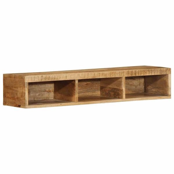 vidaXL Wall-mounted TV Cabinet Rough Mango Wood Solid Rough Mango Wood