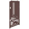 vidaXL Dog Gate Set of 6 Brown Oak Solid fir wood Total length 118.1 in