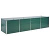 vidaXL Raised Bed Green Galvanized steel Large Heavy Duty Raised Bed