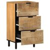 vidaXL Sideboard Brown Solid Mango Wood, Engineered Wood
