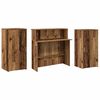 vidaXL Reception Desk Old Wood Engineered Wood Large Reception Desk