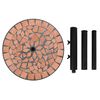 vidaXL Parasol Base Terracotta Powder-coated iron Large