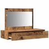 vidaXL Dressing Table Brown 39.37 x 15.75 x 27.56 in Engineered Wood