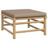 vidaXL Garden Lounge Set Taupe Bamboo Modular size