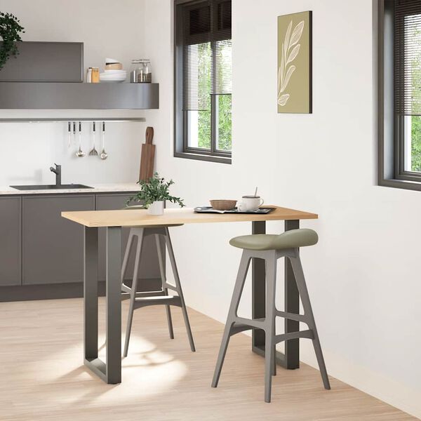 vidaXL Coffee Table Leg Set of 2 Anthracite Powder-coated steel Medium