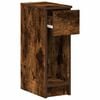 vidaXL Bedside Cabinet Set of 2 Smoked oak Engineered wood Small