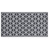 vidaXL Outdoor Carpet Black Polypropylene 31.5 x 59.1 in Pattern