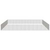 vidaXL Animal Enclosure Silver Galvanized Iron Large Collapsible