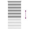 vidaXL Zebra blind 23.6"x47.2" Gray
