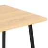vidaXL Desk Black and Oak