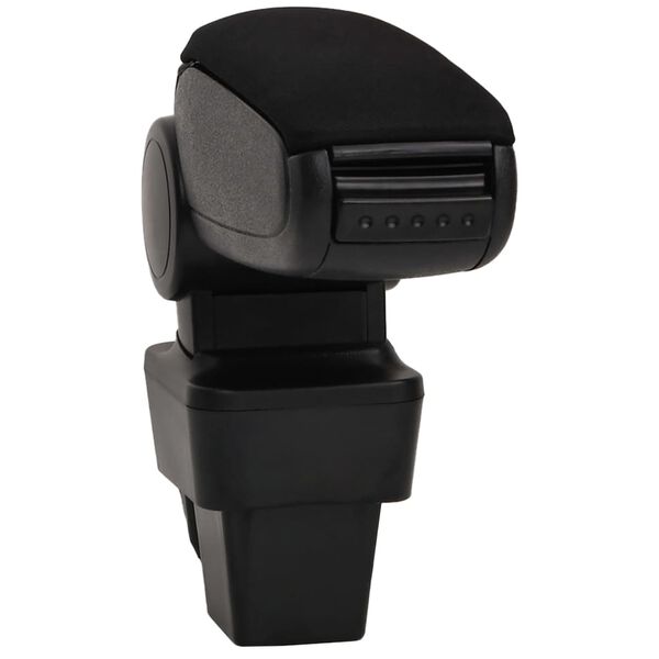 vidaXL Car Armrest Black 5.1"x13.4"x(13"-18.1") ABS