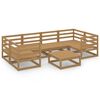 vidaXL Garden Lounge Set Honey brown Solid pinewood Large Modular