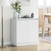 vidaXL Sideboard with Shelf White 71 x 34.5 x 75 cm Engineered wood