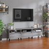 vidaXL TV Cabinet Grey Sonoma Engineered Wood 59.1 x 11.8 x 17.5 in