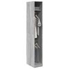 vidaXL Wardrobe Grey Sonoma Engineered wood Compact Wardrobe