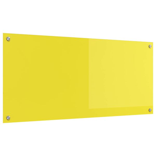 vidaXL Kitchen Backsplash Yellow 43.31 x 19.69 x 0.24 in
