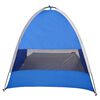 vidaXL Beach Tent 3-Person Azure Blue Waterproof