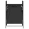 vidaXL Laundry Basket 1 Compartment with Shelf Black Oak
