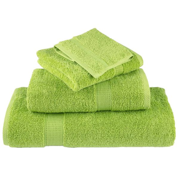vidaXL Towel Set of 10 Green 100% Cotton XXL Green Towel
