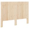 vidaXL Headboard Natural Pine Solid Pine Wood Double Durable Headboard