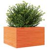 vidaXL Patio Planter Wax Brown 31.5x31.5x17.9" Solid Wood Pine