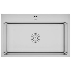 vidaXL Handmade Kitchen Sink Stainless Steel