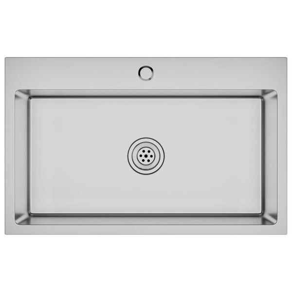 vidaXL Handmade Kitchen Sink Stainless Steel