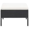 vidaXL Garden Lounge Set Black PE rattan Medium Modular