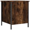 vidaXL Storage Bench Smoked oak Engineered wood, metal Compact
