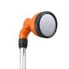 vidaXL Garden Shower Silver, Orange Aluminum, ABS