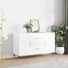 vidaXL Sideboard High gloss white Engineered wood 39.4x14.2x23.6 in