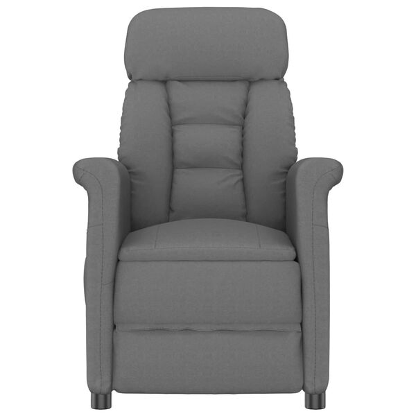 vidaXL Recliner Chair Dark Grey Dark gray 70.5 x 96.5 x 95 cm fabric