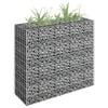 vidaXL Gabion Raised Bed Silver Galvanized Steel 35.4x11.8x35.4 in