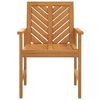 vidaXL Garden Dining Chair Set of 3 Natural wood Solid acacia wood