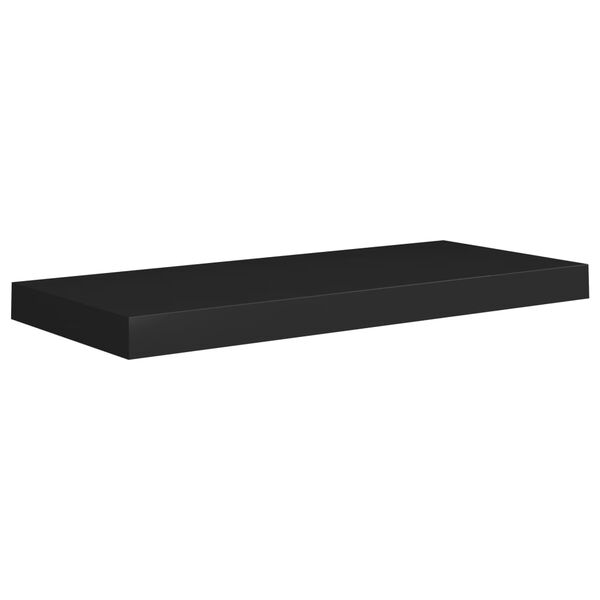 vidaXL Wall Shelf Black Honeycomb MDF, Metal 23.6 in length