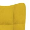 vidaXL Rocking Chair With Stool Mustard yellow