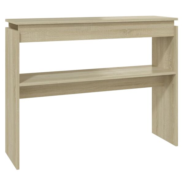 vidaXL Console Table Sonoma oak Engineered wood Compact Storage