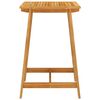 vidaXL Garden Bar Set Grey, Natural Wood