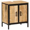 vidaXL Bathroom Sink Cabinet Natural wood Solid mango wood, Iron Medium