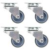 vidaXL Twin-wheel Swivel Casters 4 pcs 1.97 "