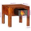 vidaXL Bedside Cabinet Set of 2 Honey brown Solid acacia wood Medium