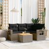 vidaXL Garden Sofa Set Grey