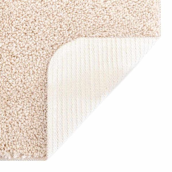 vidaXL Anti-slip Shaggy Rug Cream 47.2" x 47.2" PP