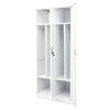 vidaXL Wardrobe White Steel Large Wardrobe Rectangular Modern