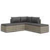 vidaXL Garden Lounge Set Grey, Dark Grey
